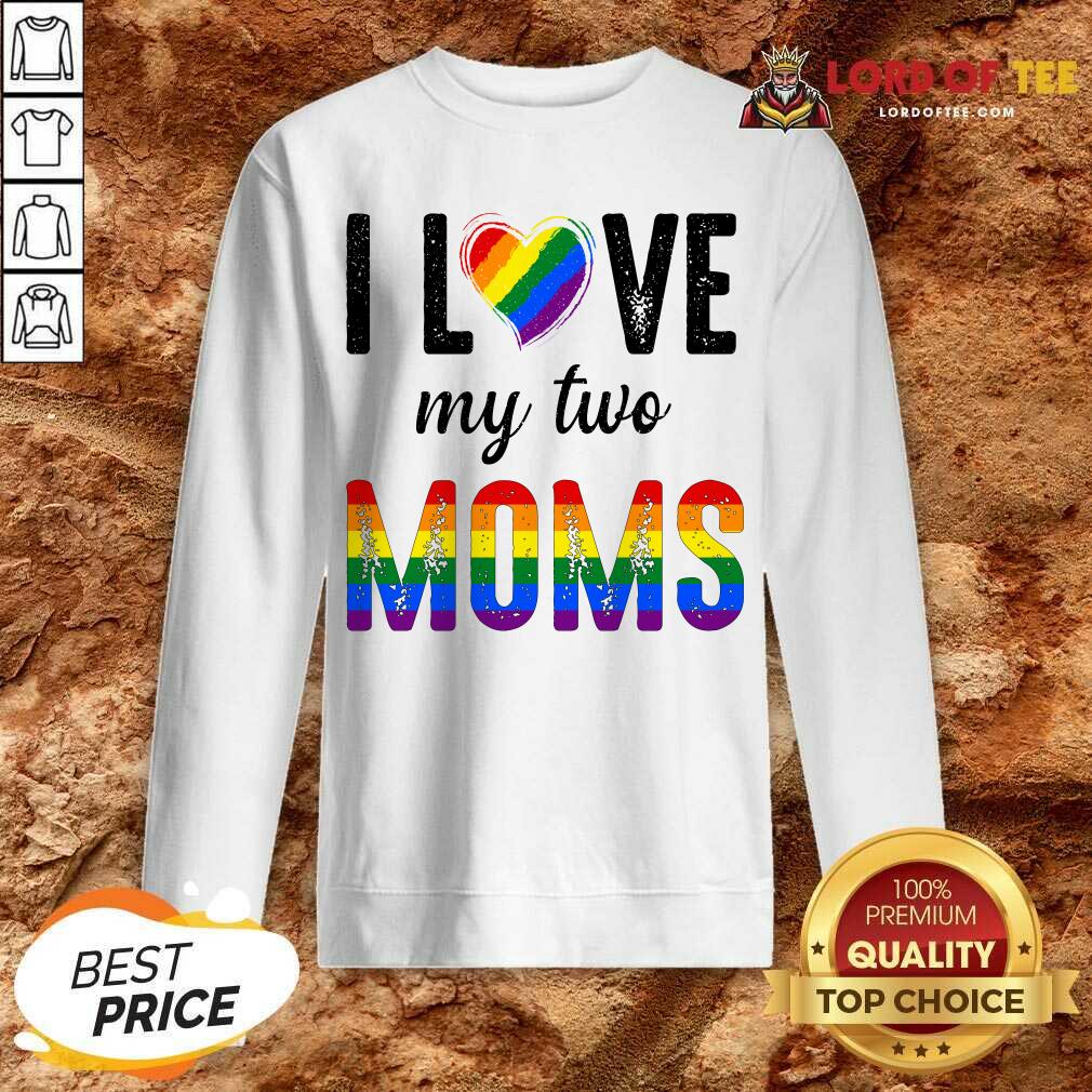 Top My 2 Moms Lesbian Pridets For Kids Shirt