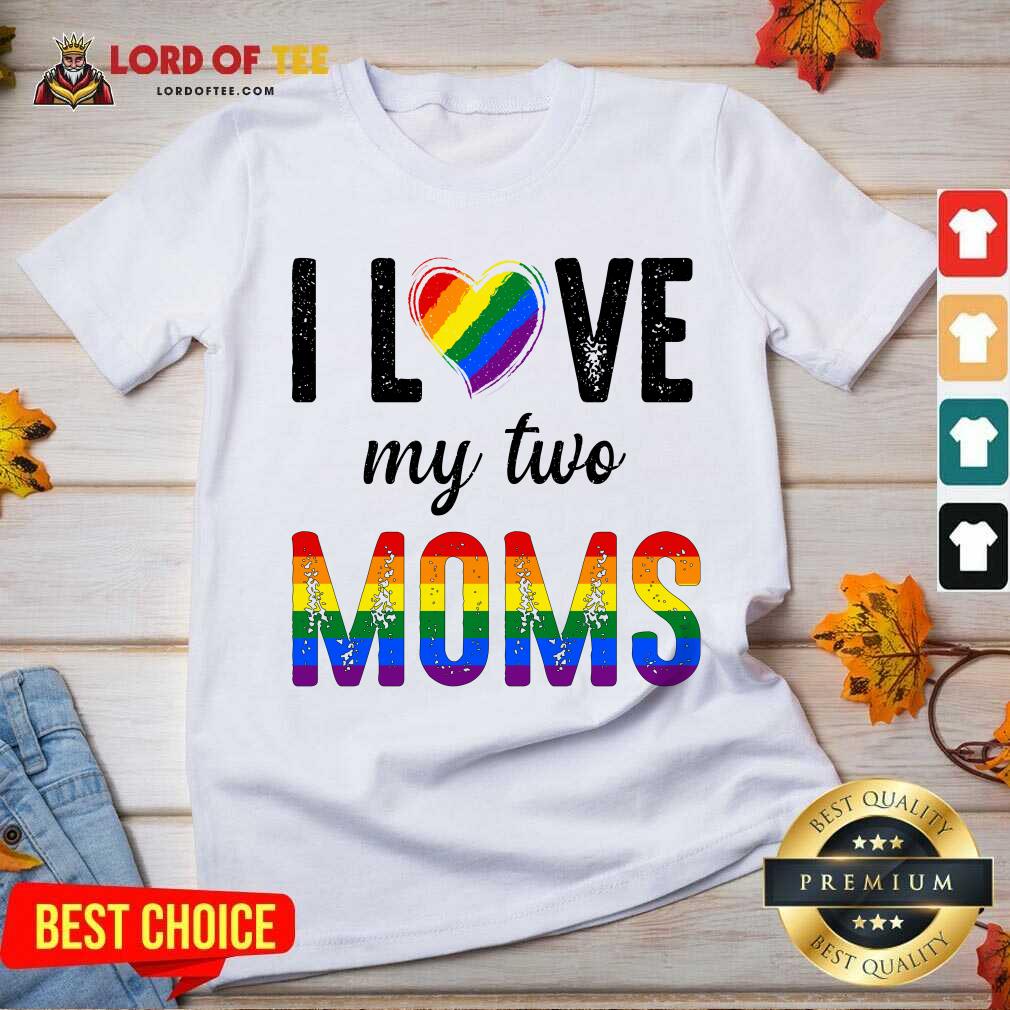 Top My 2 Moms Lesbian Pridets For Kids Shirt