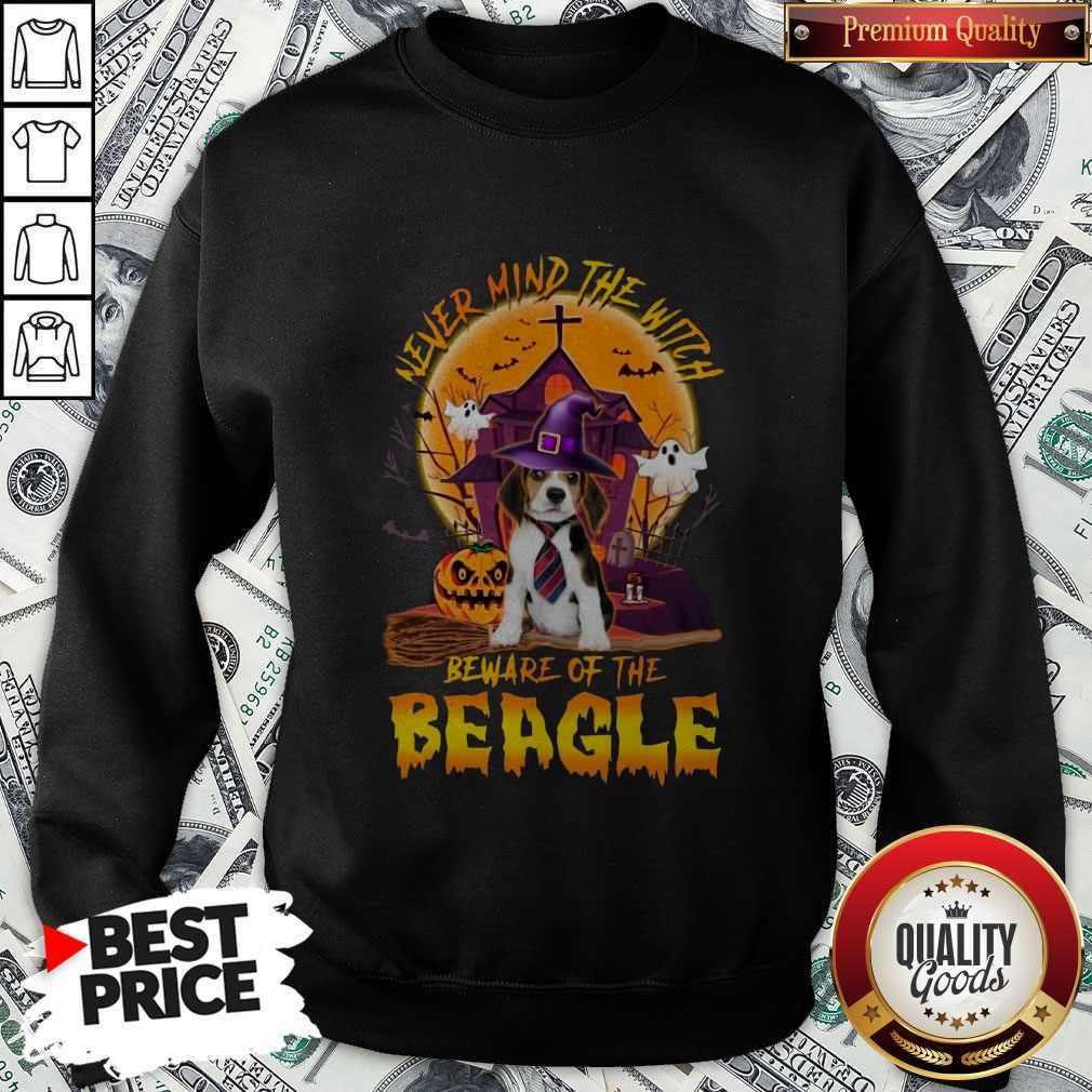 Top Never Mind The Witch Beware Of The Beagle Halloween Shirt