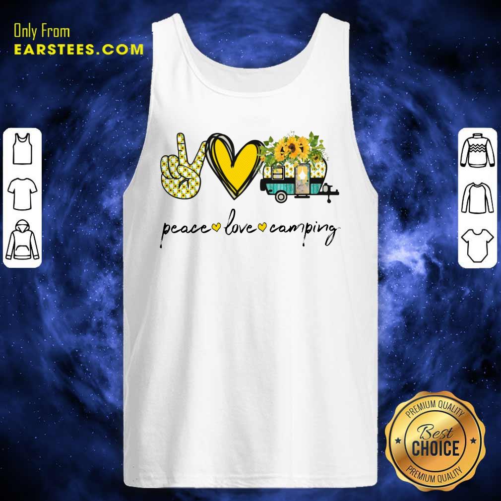 Top Peace Love Camping Shirt