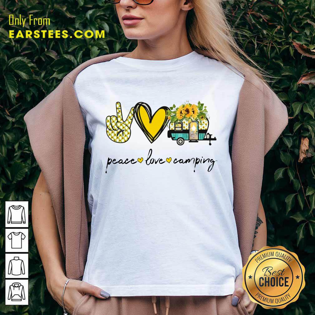 Top Peace Love Camping Shirt