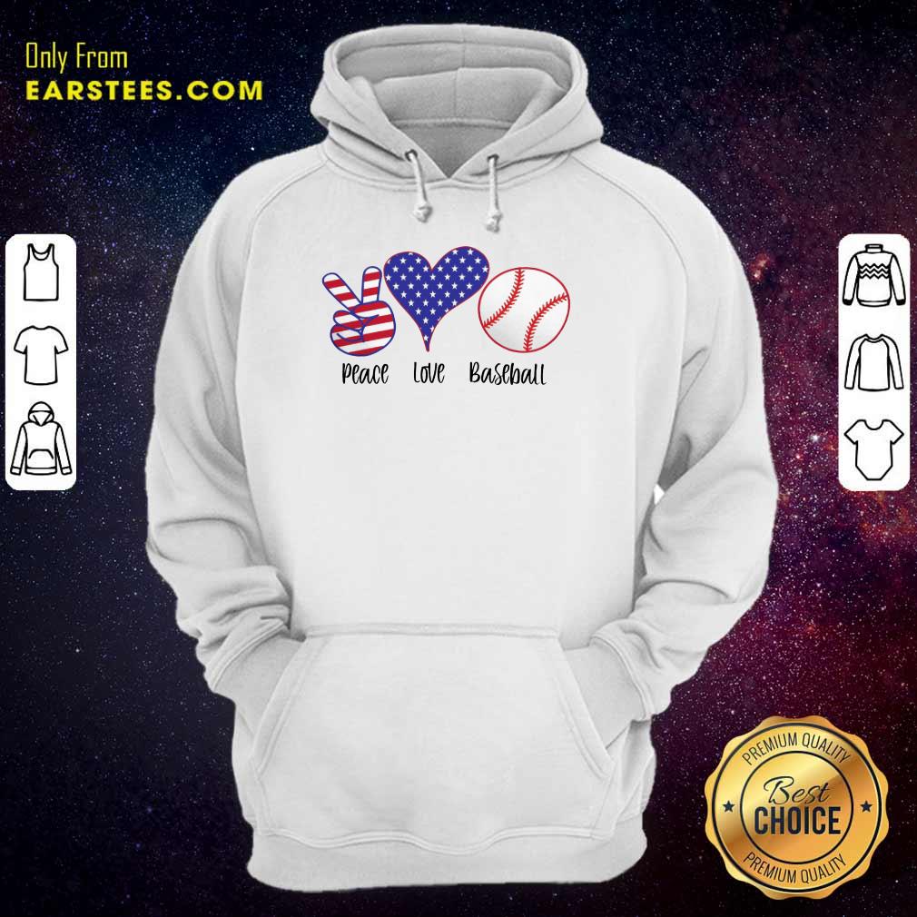 Top Place Love Baseball American Flag Shirt