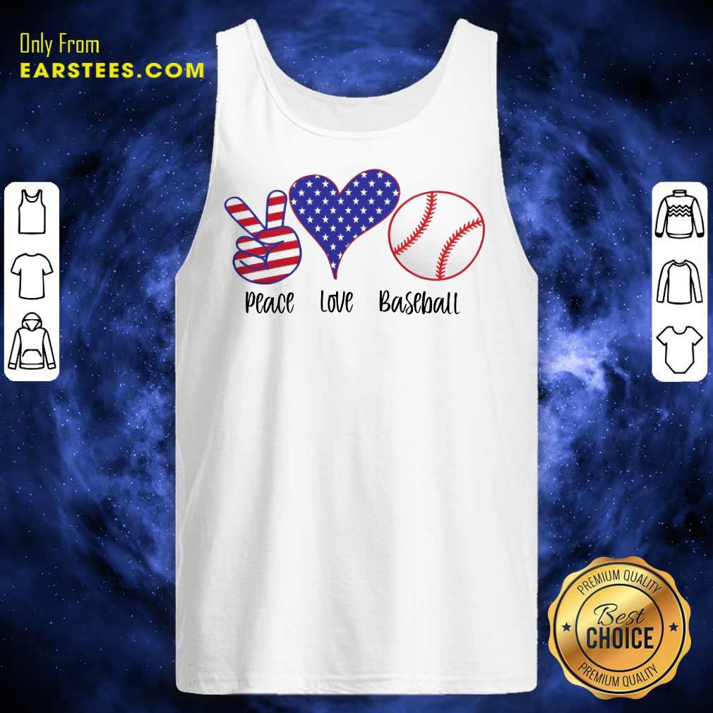 Top Place Love Baseball American Flag Shirt