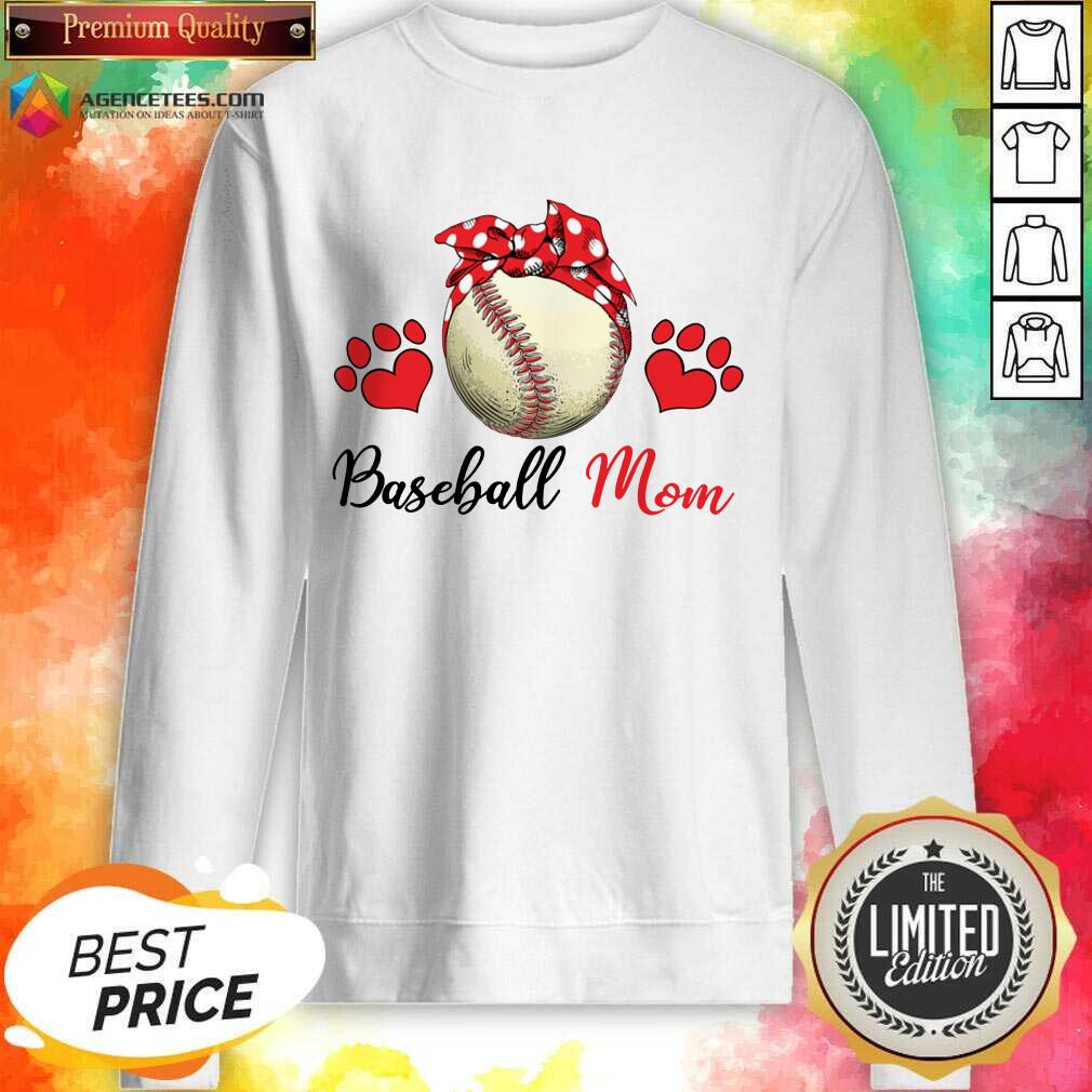Top Polka Dot Red Baseball Love Mother For Baseball Lover Shirt