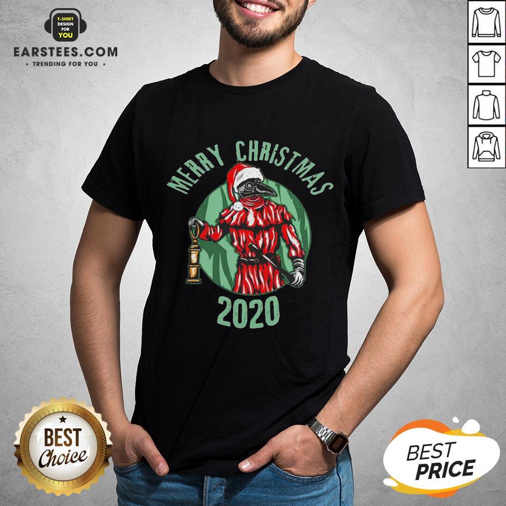 Top Santa Claus Plague Doctor Face Mask Christmas 2020 Shirt