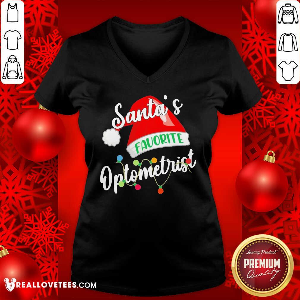 Top Santa’s Favorite Optometrist Christmas Shirt