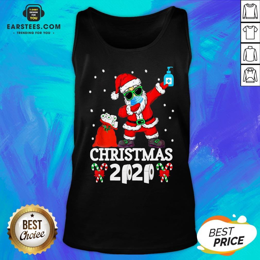 Top Satan Claus Dabbing Christmas 2020 Toilet Paper Shirt