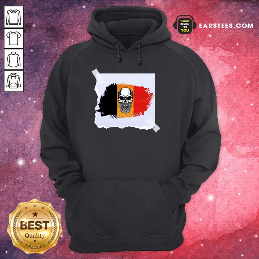 Top Skull Belgian Flag Shirt