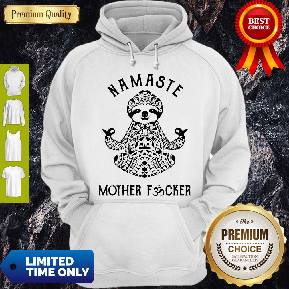 Top Sloth Yoga Namaste Mother Fucker T-Shirt