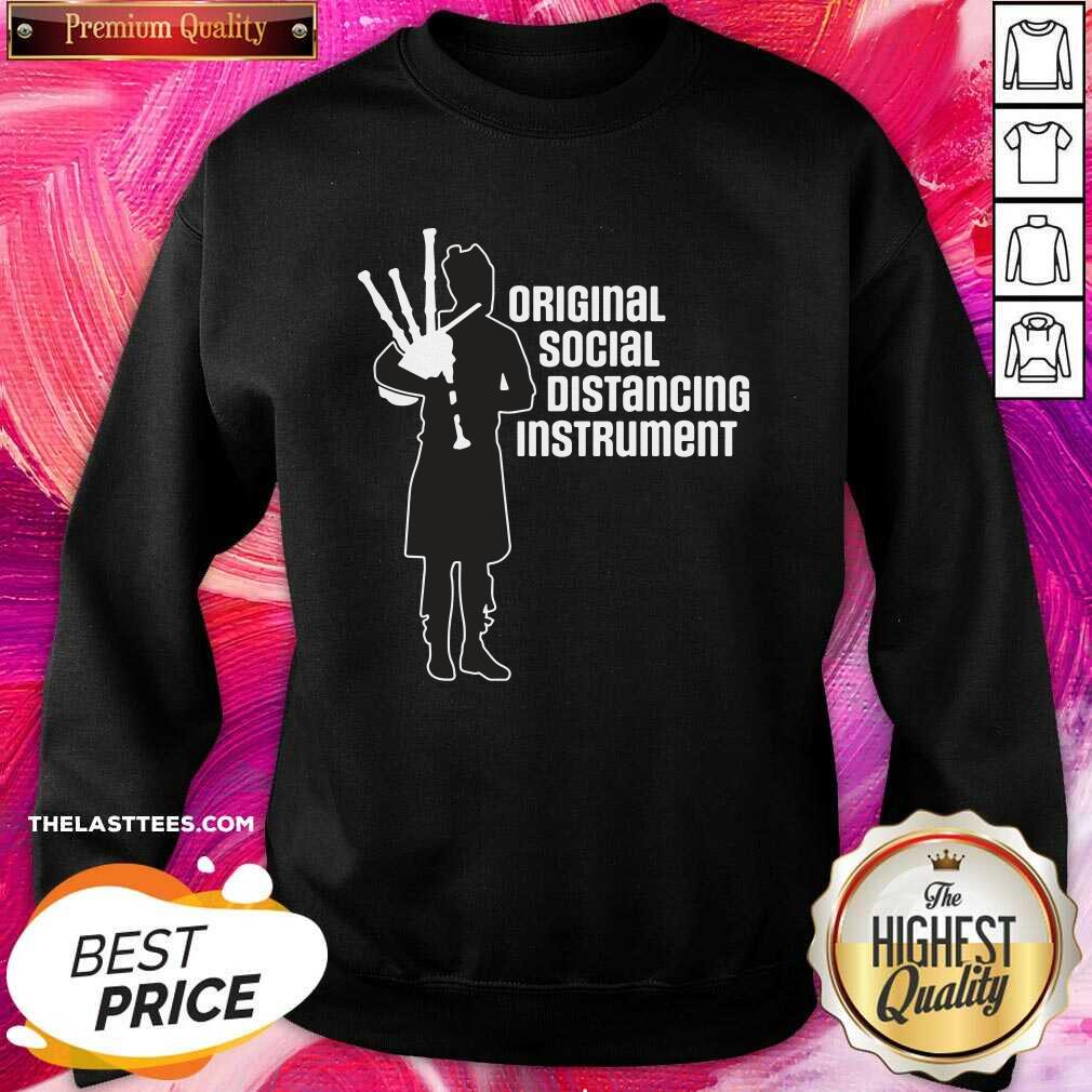 Top Social Distancing Instrument Scottish Bagpipe Shirt