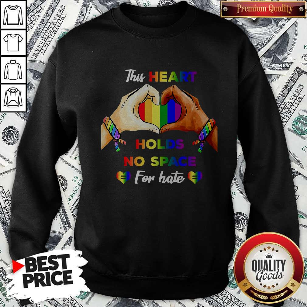 Top This Heart Holds No Space For Hate LGBT Shirt