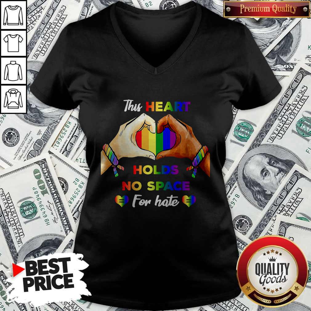 Top This Heart Holds No Space For Hate LGBT Shirt