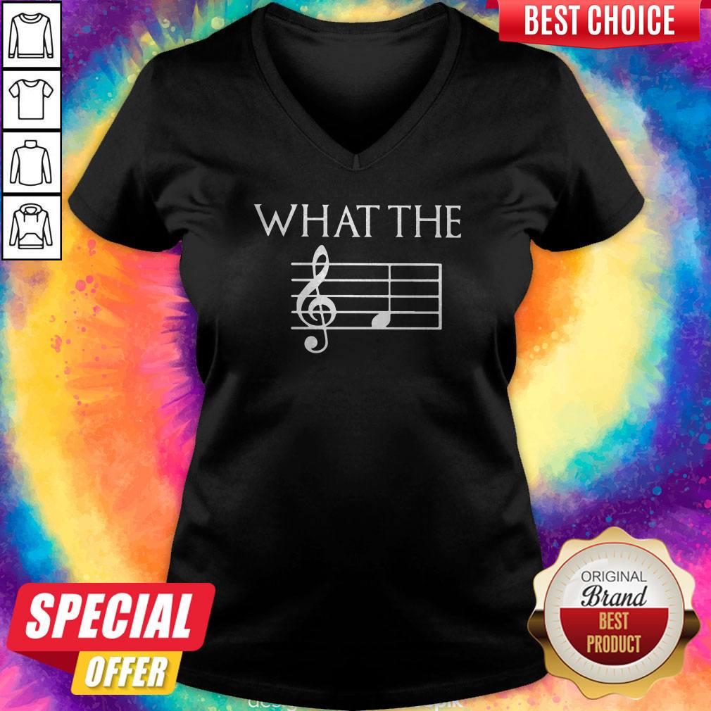 Top What The Music Note Shirt