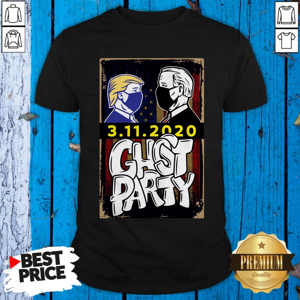 Trump Biden Ghost Party Face Mask Halloween Shirt
