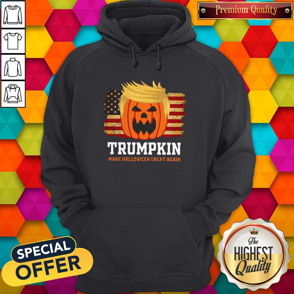 Trumpkin Make Halloween Great Again American Flag Shirt
