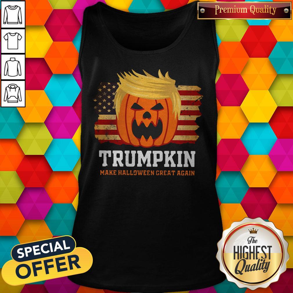 Trumpkin Make Halloween Great Again American Flag Shirt