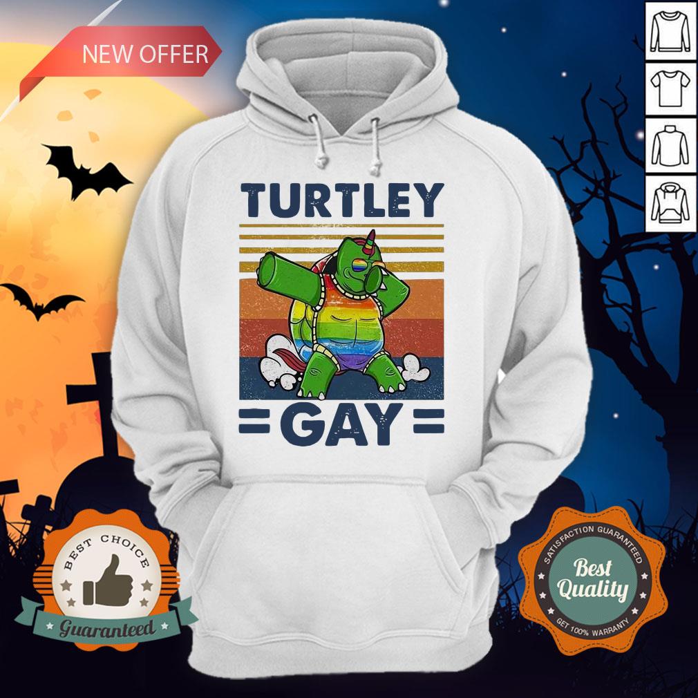 Turtley Gay Turtle Dabbing LGBT Vintage Shirt