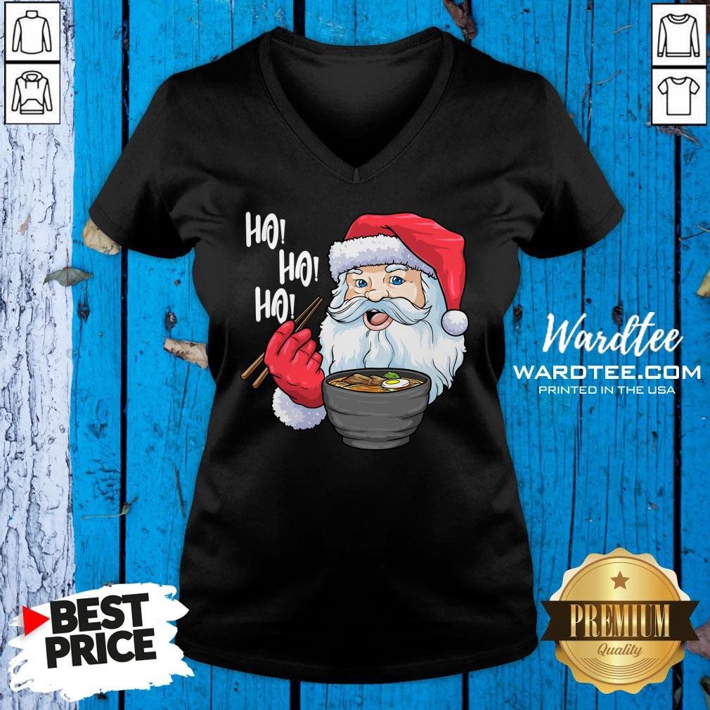Premium Santa Ramen Noodles Shirt Christmas Japanese Noodles Shirt