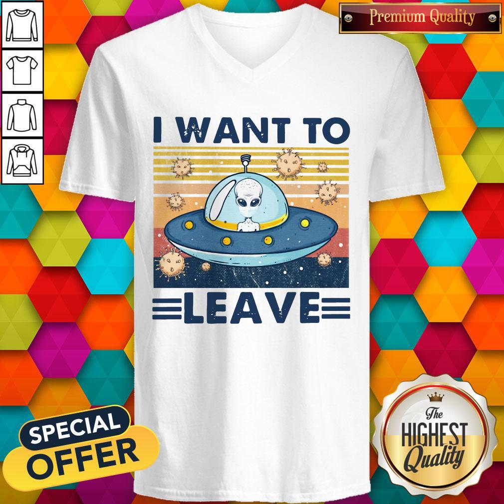 UFO I Want To Leave Vintage Shirt