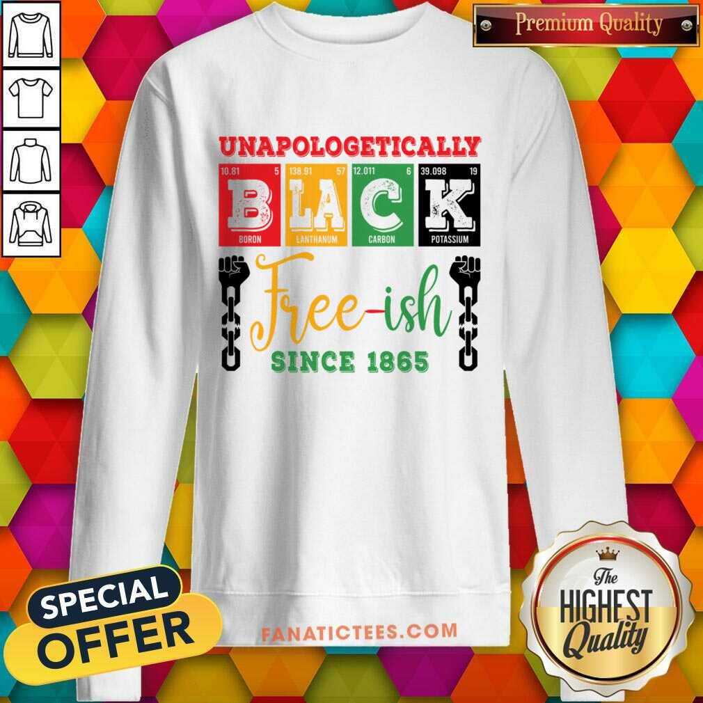Unapologetically Black Freeish Since 1865 Shirt