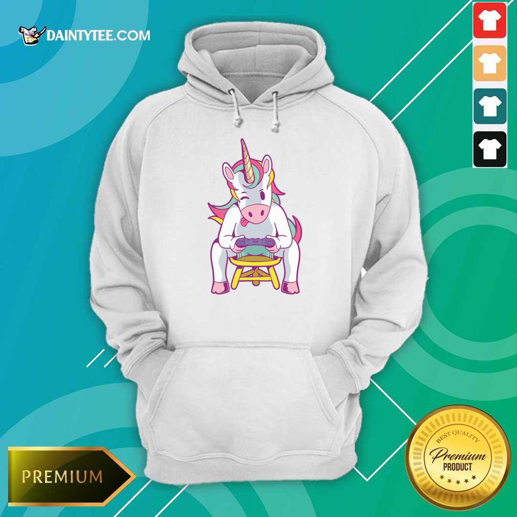 Unicorn Amazing Unicorn Playing Videogames Shirt