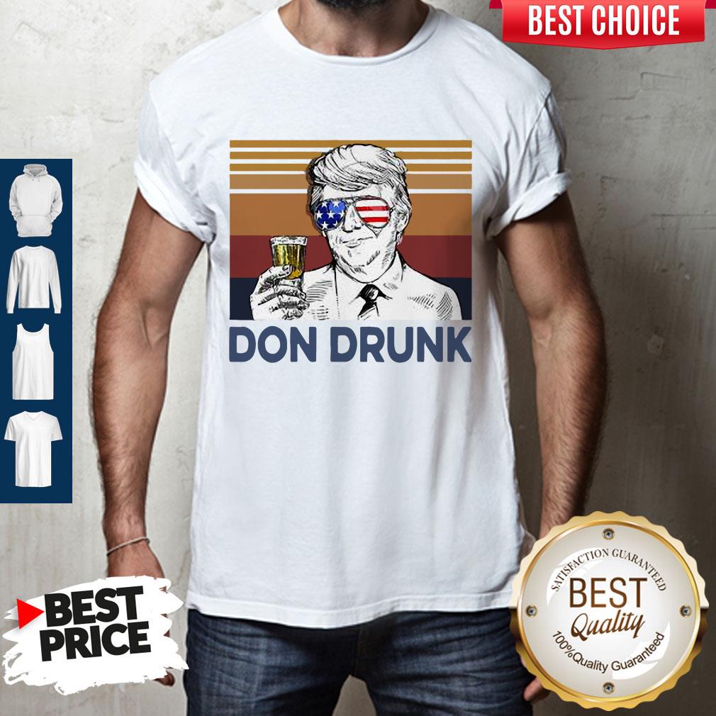 US Drink Don Drunk Donald Trump Independence Day Vintage Shirt