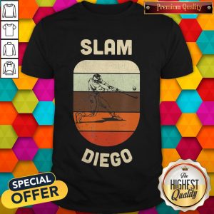 Slam Diego San Diego Souvenirs Baseball Vintage Retro Shirt