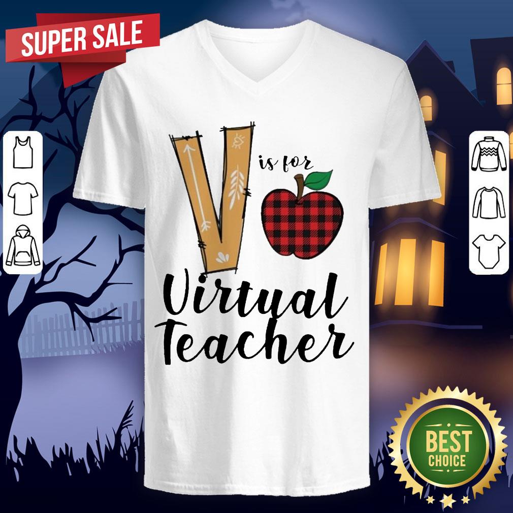 V Is For Apple Principal Teacher Shirt