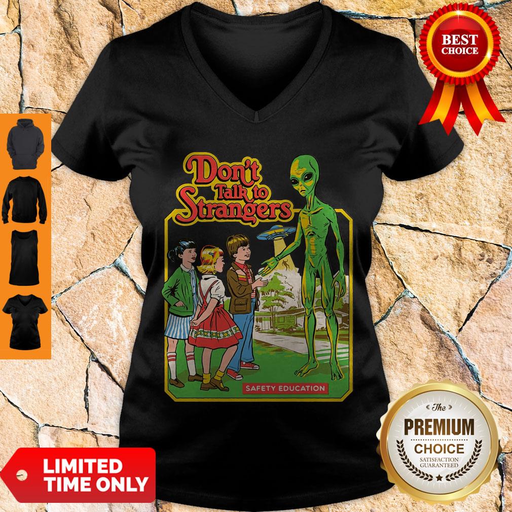 Awesome Don’t Talk To Strangers Ringer Safety Education Shirt