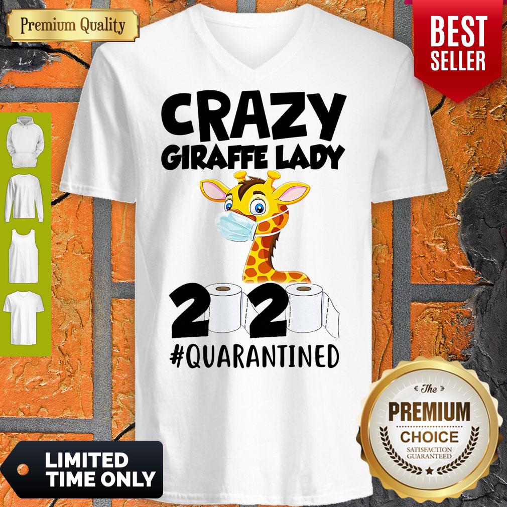 Good Crazy Giraffe Lady 2020 Quarantined Sthirts