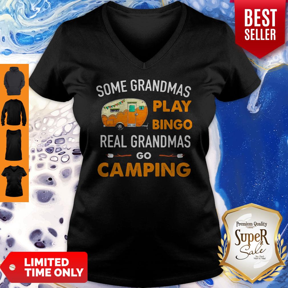 Top Some Grandmas Play Bingo Real Grandmas Go Camping Toilet Paper Shirt