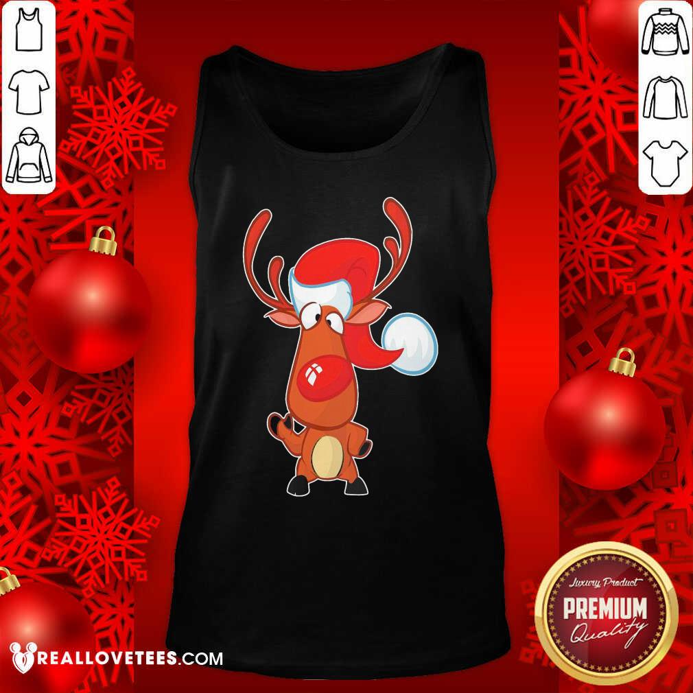 Premium Reindeer Santa Christmas Shirt
