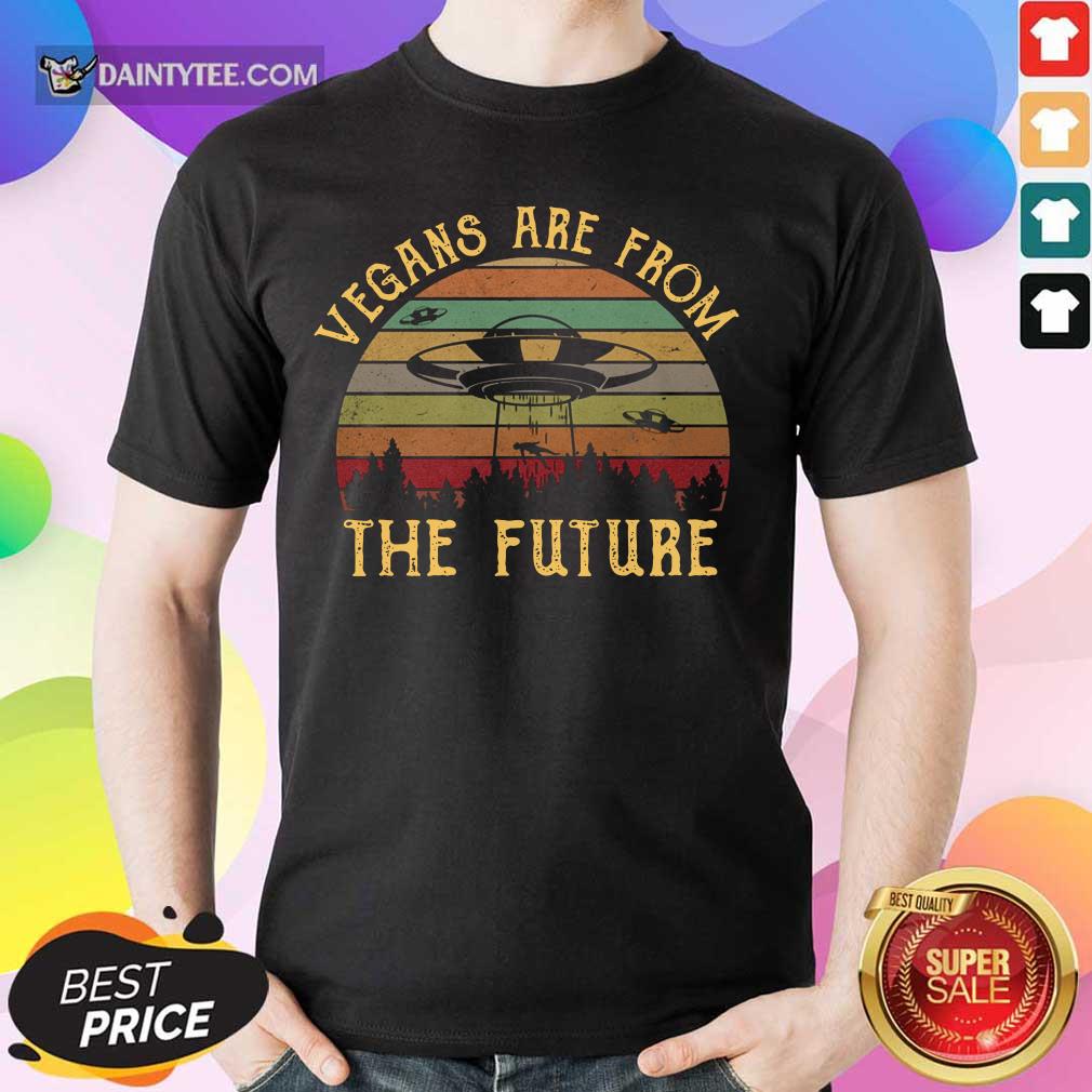 Vegans Are From The Future UFO Vintage Shirt