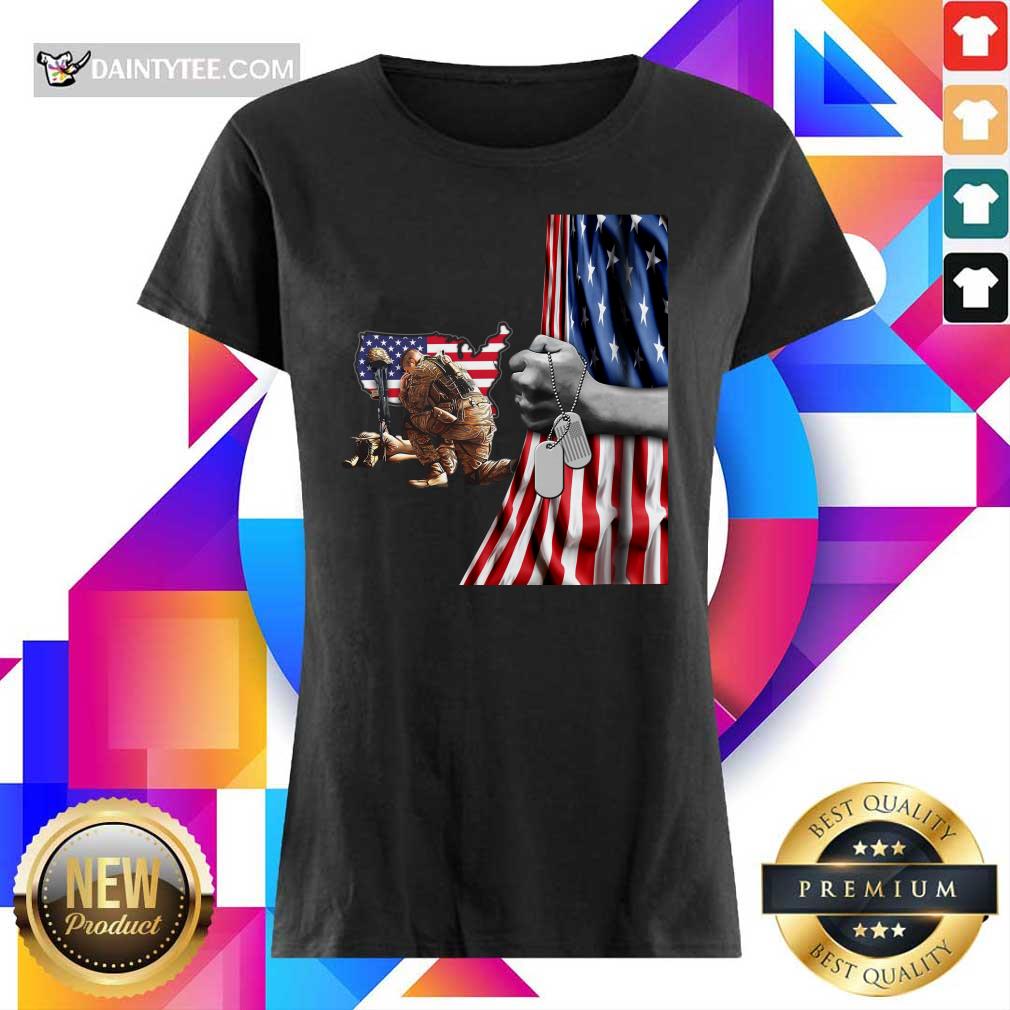Veteran DD214 American Flag Shirt
