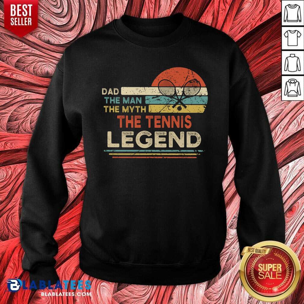 Vintage Tennis Player Dad The Man The Myth The Tennis Legend Shirt