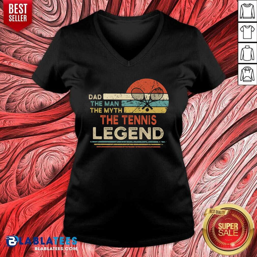 Vintage Tennis Player Dad The Man The Myth The Tennis Legend Shirt