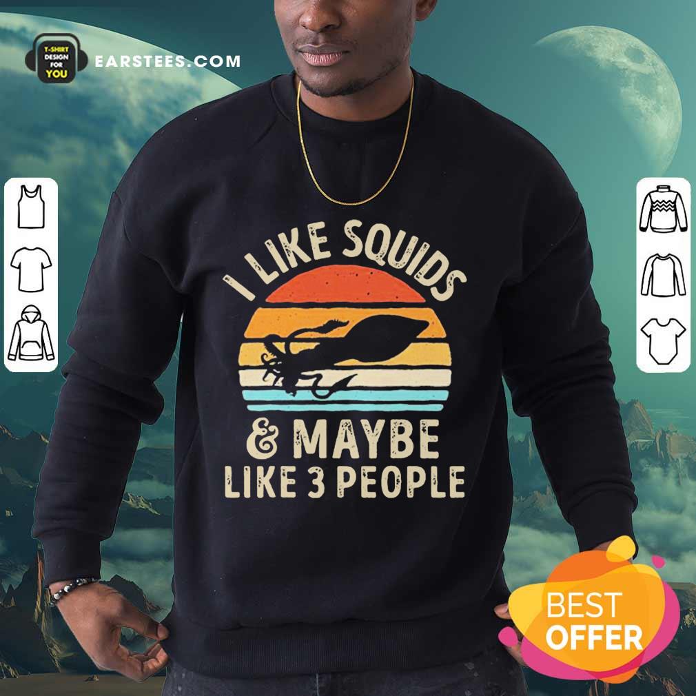 Vip Kraken I Like Squids 3 People Shirt