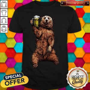 Premium Bear Drinking Beer Shirt