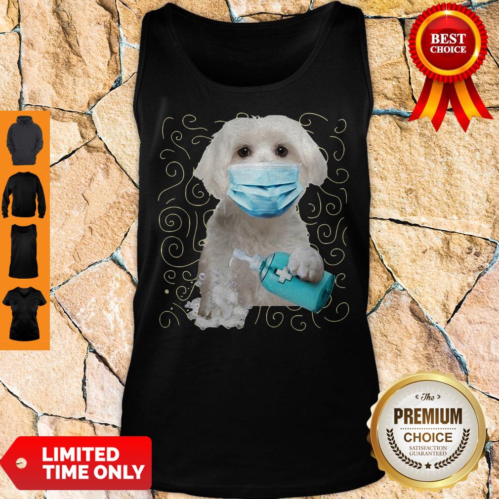 Awesome Maltese Dog Face Mask Quarantine Shirt