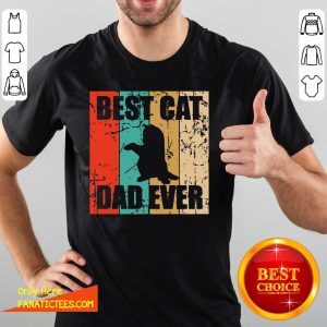 Awesome Best Cat Dad Ever Vintage Shirt