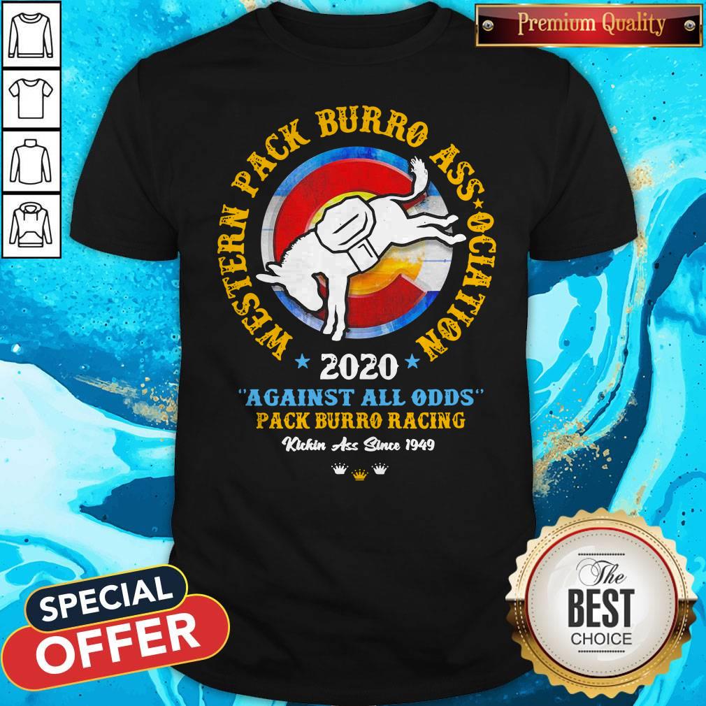 Western Pack Burro Association 2020 Against All Odds Pack Burro Racing Shirt