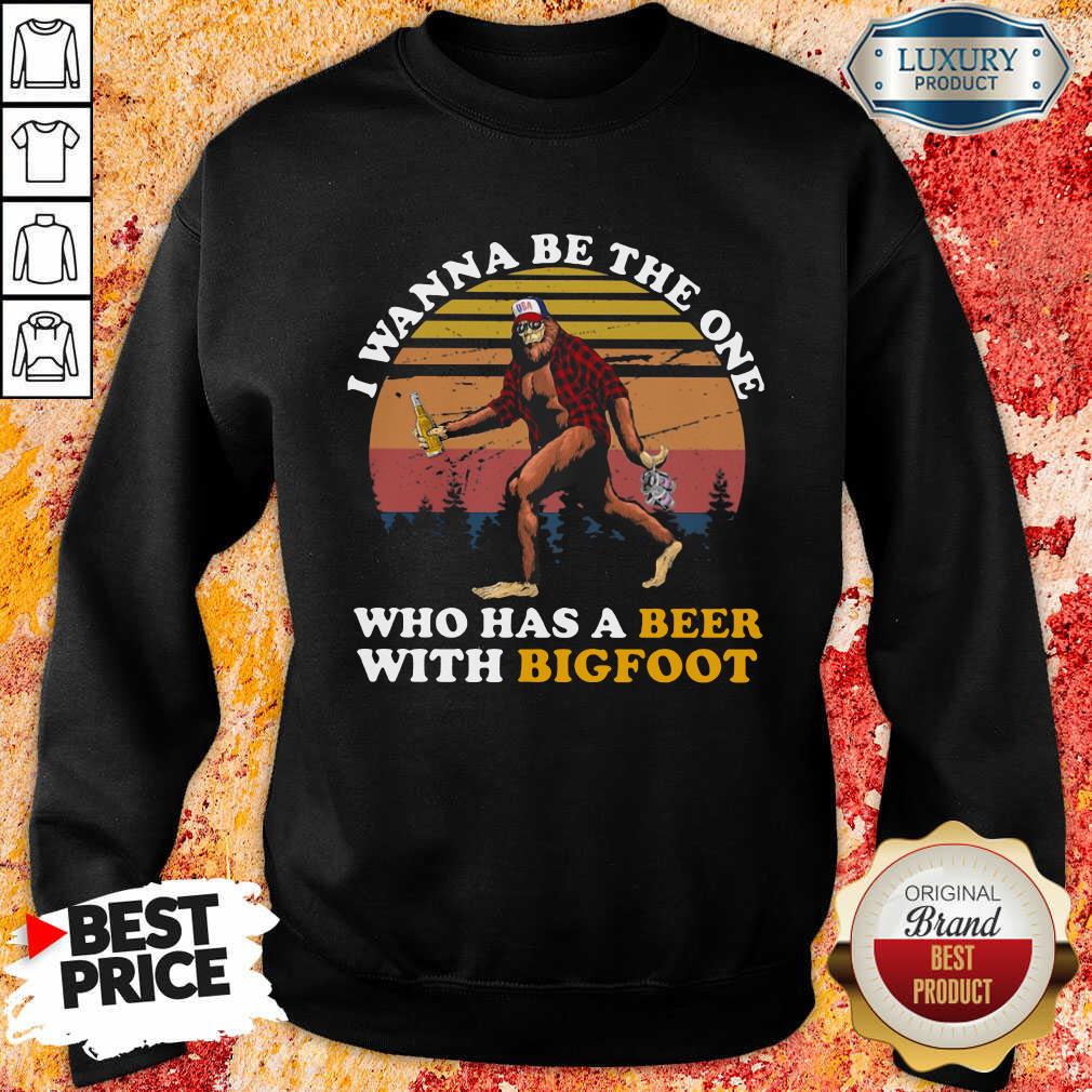 Who Has A Beer With Bigfoot Shirt