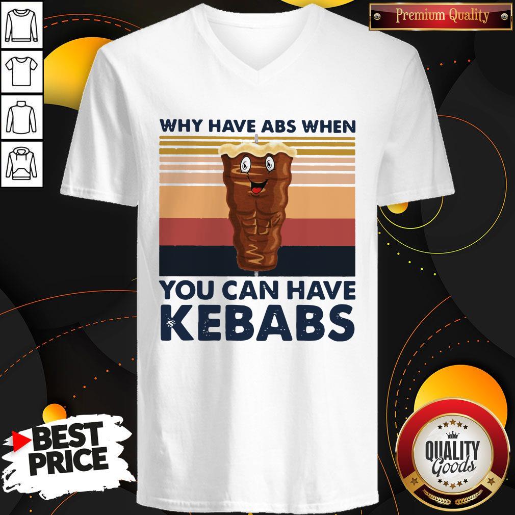 Why Have Abs When You Can Have Kebabs Vintage Retro Shirt