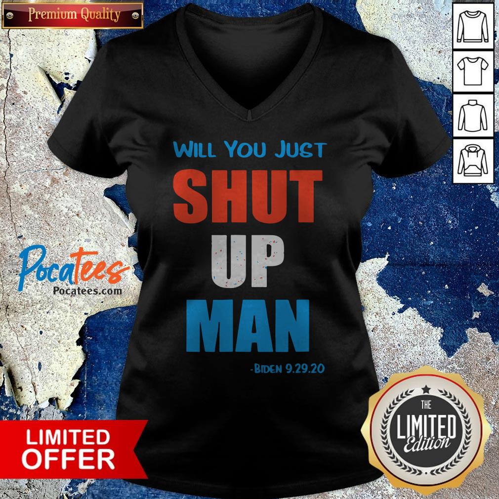 Will you Shut Up Man Biden 9.29.20 Quote Vintage Shirt