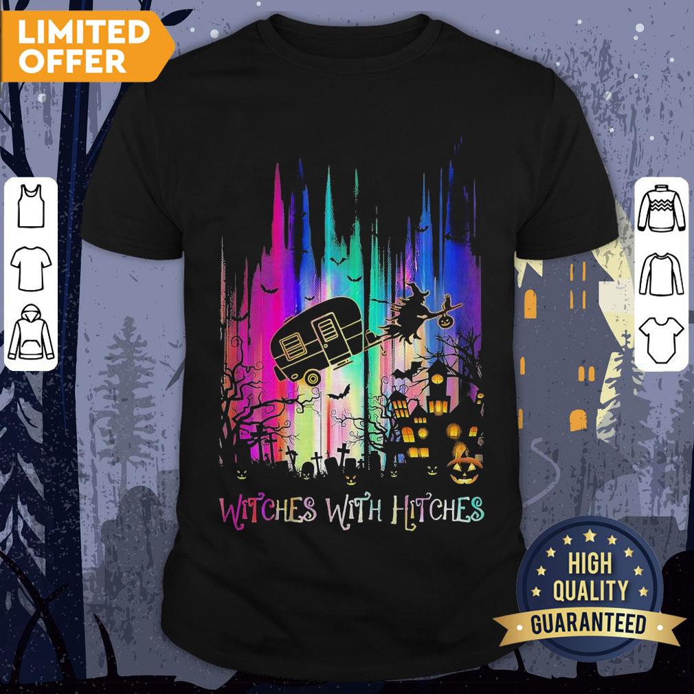 Witches With Hitches Colorful Halloween Shirt