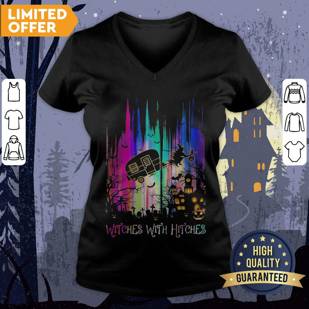 Witches With Hitches Colorful Halloween Shirt