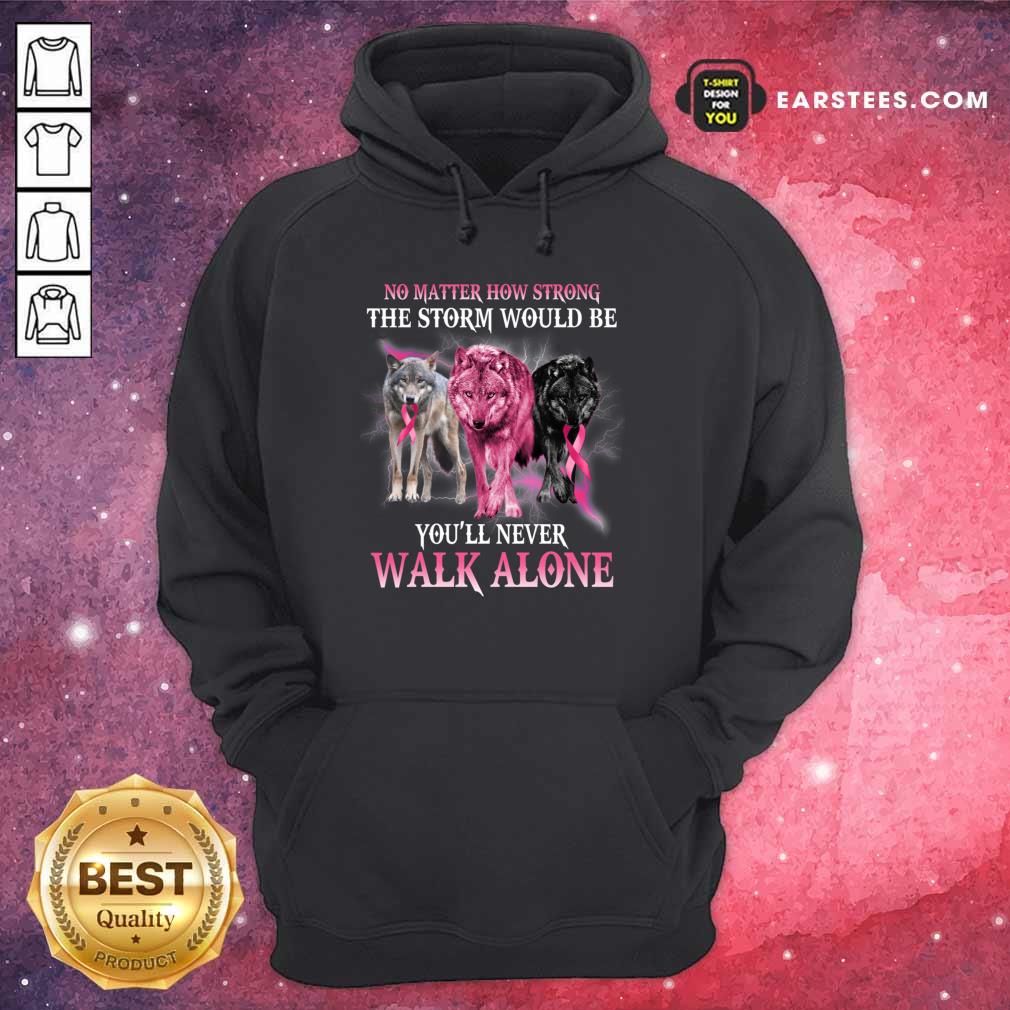 Wolf Walk Alone Breast Cancer Awareness Shirt