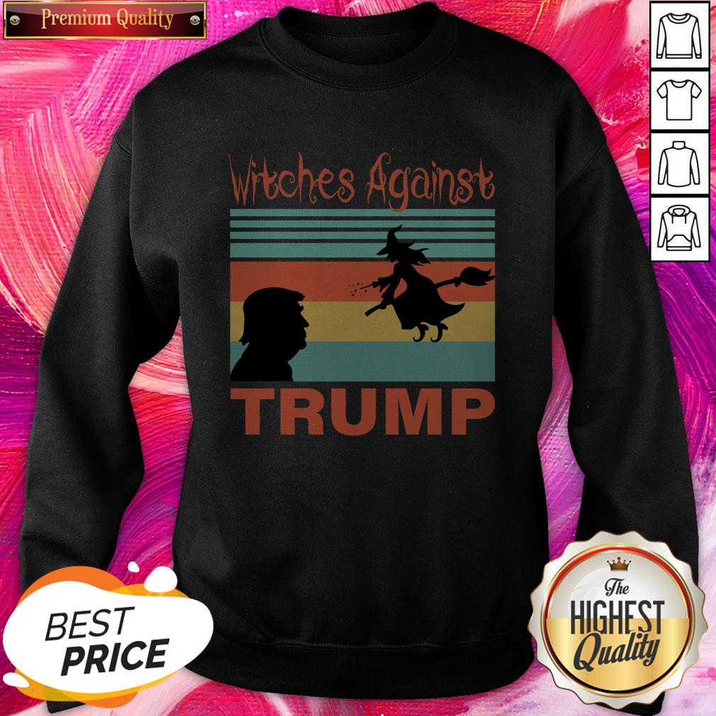 Women's Halloween Witches Against Trump 2020 Shirt