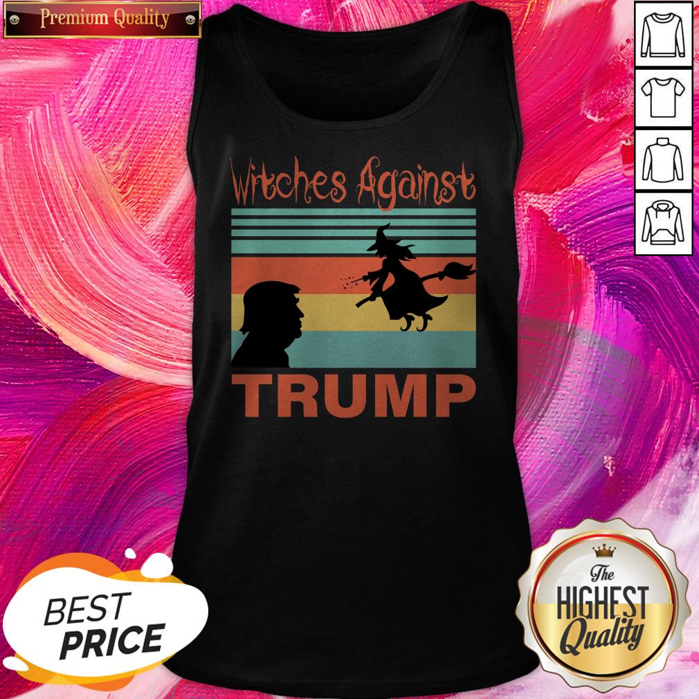 Women's Halloween Witches Against Trump 2020 Shirt