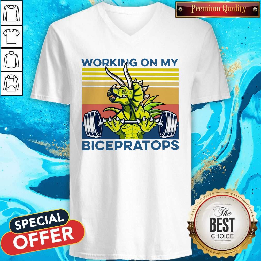 Working On My Bicepratops Vintage Shirt